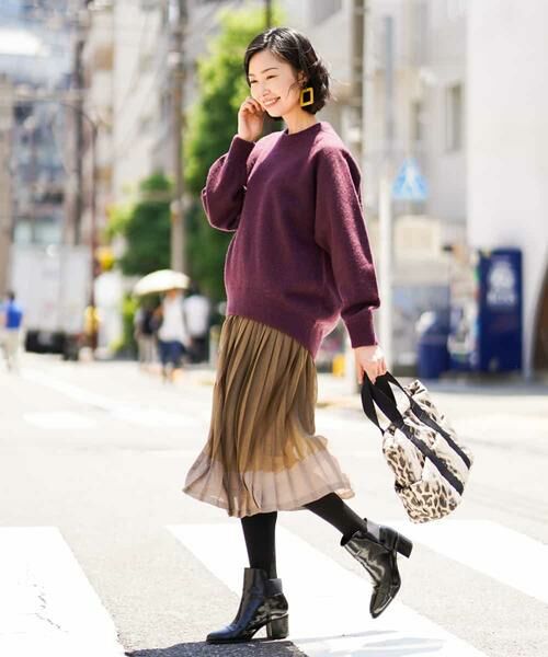 MICHEL KLEIN / ミッシェルクラン ロング・マキシ丈スカート | ニットプリーツスカート | 詳細10