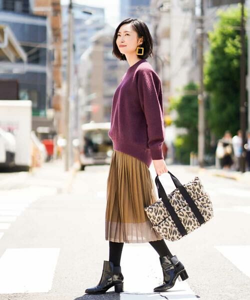 MICHEL KLEIN / ミッシェルクラン ロング・マキシ丈スカート | ニットプリーツスカート | 詳細12