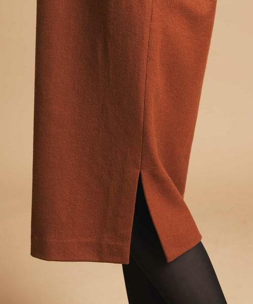 MICHEL KLEIN / ミッシェルクラン ロング・マキシ丈ワンピース | 圧縮ウールVネックワンピース | 詳細5