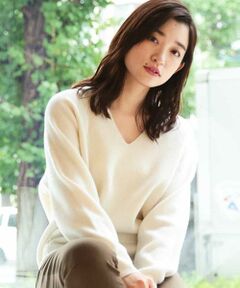 MICHEL KLEIN / ミッシェルクラン ニット・セーター | Ｖネックオーバーニット