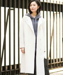 MICHEL KLEIN / ミッシェルクラン その他アウター | ダブルパイルノーカラーコート