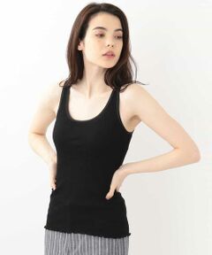 MICHEL KLEIN / ミッシェルクラン タンクトップ | 【洗える】シルケットテレコサテンタンクトップ