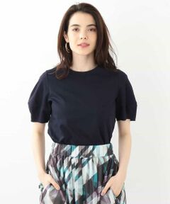 MICHEL KLEIN / ミッシェルクラン カットソー | 【WEB限定カラー/洗える】コットンパフスリーブカットソー