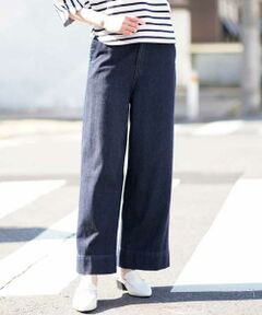 MICHEL KLEIN / ミッシェルクラン その他パンツ | 【洗える】ソフトデニムワイドパンツ