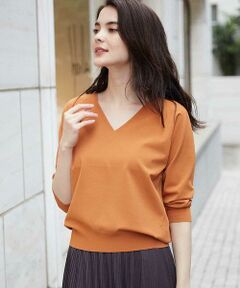 MICHEL KLEIN / ミッシェルクラン ニット・セーター | 【洗える】ドライタッチVネックニット