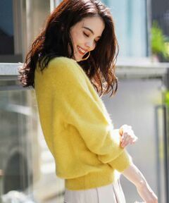 MICHEL KLEIN / ミッシェルクラン ニット・セーター | ヘアリーボートネックニット