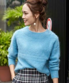 MICHEL KLEIN / ミッシェルクラン ニット・セーター | ヘアリーボートネックニット