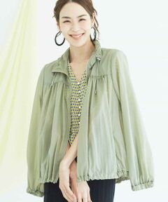 MICHEL KLEIN / ミッシェルクラン その他アウター | 【洗える】ギャザーライトブルゾン