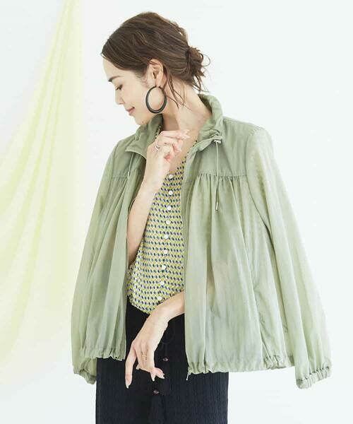 MICHEL KLEIN / ミッシェルクラン その他アウター | 【洗える】ギャザーライトブルゾン | 詳細12