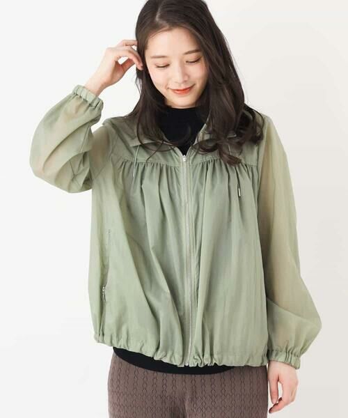 MICHEL KLEIN / ミッシェルクラン その他アウター | 【洗える】ギャザーライトブルゾン | 詳細2