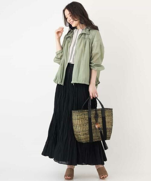 MICHEL KLEIN / ミッシェルクラン その他アウター | 【洗える】ギャザーライトブルゾン | 詳細20