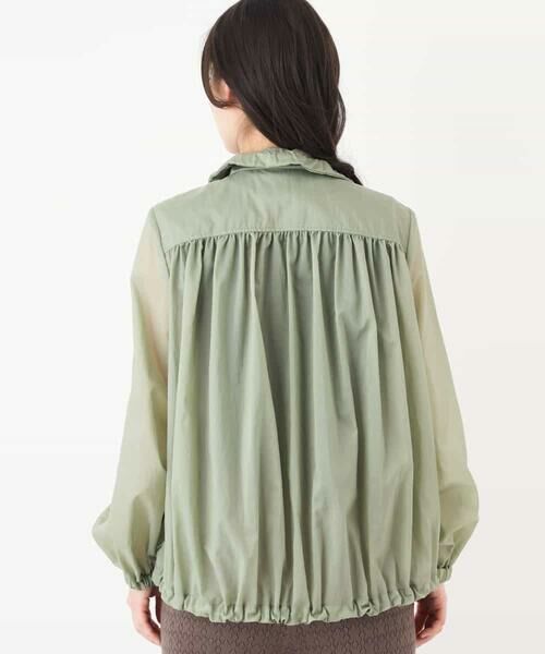 MICHEL KLEIN / ミッシェルクラン その他アウター | 【洗える】ギャザーライトブルゾン | 詳細4