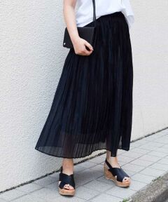 MICHEL KLEIN / ミッシェルクラン ロング・マキシ丈スカート | 【WEB限定カラー】オーガンジープリーツスカート