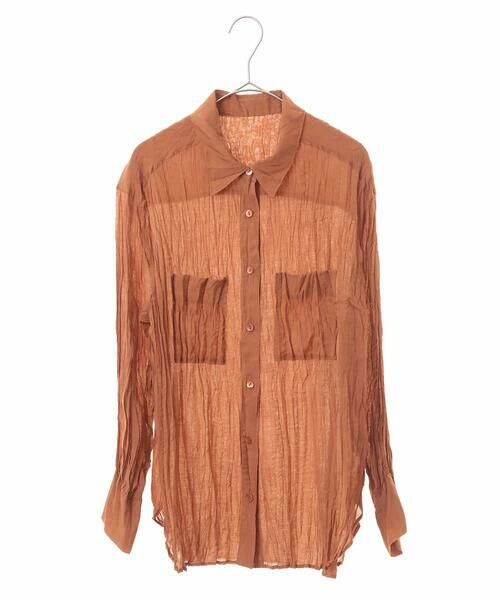 MICHEL KLEIN / ミッシェルクラン シャツ・ブラウス | 【洗える】シアーブラウス | 詳細1