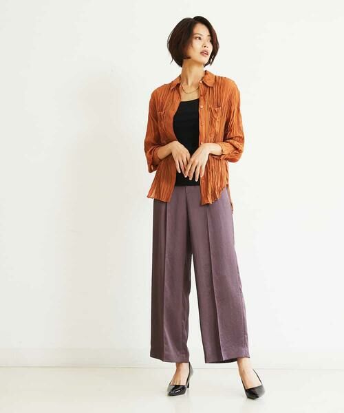 MICHEL KLEIN / ミッシェルクラン シャツ・ブラウス | 【洗える】シアーブラウス | 詳細11