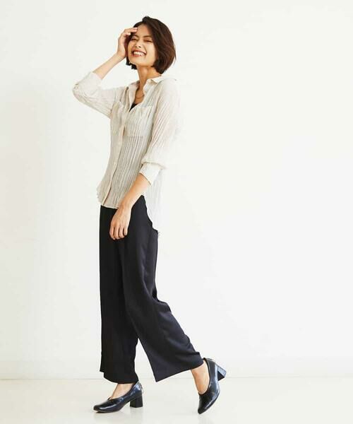 MICHEL KLEIN / ミッシェルクラン シャツ・ブラウス | 【洗える】シアーブラウス | 詳細18