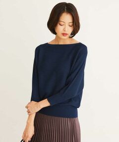 MICHEL KLEIN / ミッシェルクラン ニット・セーター | 【洗える/WEB限定カラー】ホールガーメントドルマンスリーブニット