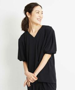 MICHEL KLEIN / ミッシェルクラン カットソー | 【セットアップ対応/洗える】デザインジャージーカットソー