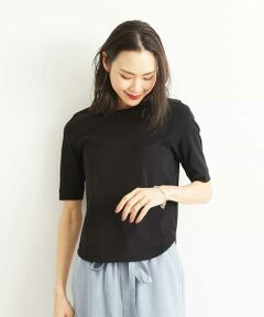 【洗える】クルーネックフライスTシャツ