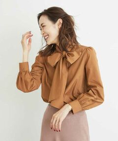 MICHEL KLEIN / ミッシェルクラン シャツ・ブラウス | 【洗える】タイプライターハイネックブラウス