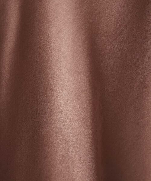 MICHEL KLEIN / ミッシェルクラン ロング・マキシ丈スカート | 【洗える】マロンサテンイレギュラーヘムスカート | 詳細6