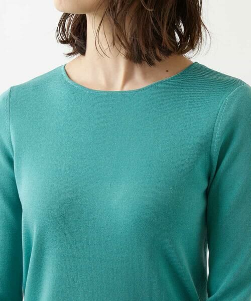 MICHEL KLEIN / ミッシェルクラン ロング・マキシ丈ワンピース | 【洗える】グログラン切り替えニットワンピース | 詳細4