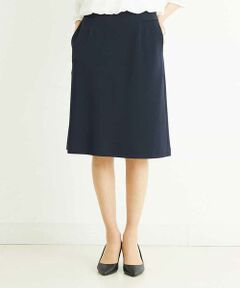 MICHEL KLEIN / ミッシェルクラン ミニ・ひざ丈スカート | [セットアップ対応/洗える]セミタイトスカート