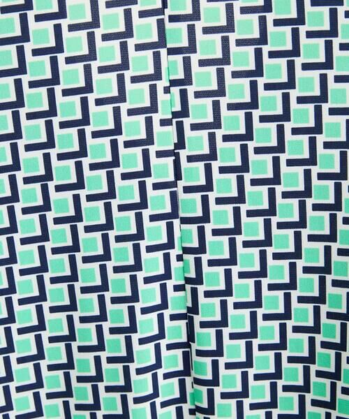 MICHEL KLEIN / ミッシェルクラン ミニ・ひざ丈スカート | [セットアップ対応/洗える]ジオメトリックプリントプリーツスカート | 詳細7