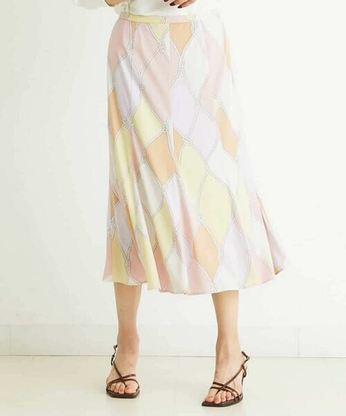 MICHEL KLEIN / ミッシェルクラン ロング・マキシ丈スカート | [洗える]フレンチマリンプリントフレアスカート | 詳細15