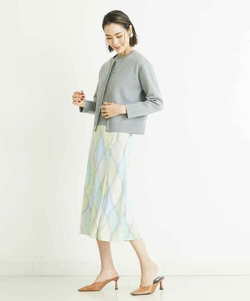 MICHEL KLEIN / ミッシェルクラン ロング・マキシ丈スカート | [洗える]フレンチマリンプリントフレアスカート | 詳細21