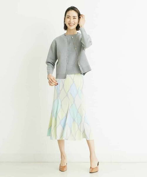 MICHEL KLEIN / ミッシェルクラン ロング・マキシ丈スカート | [洗える]フレンチマリンプリントフレアスカート | 詳細22