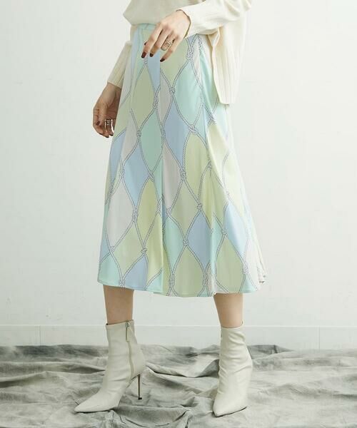 MICHEL KLEIN / ミッシェルクラン ロング・マキシ丈スカート | [洗える]フレンチマリンプリントフレアスカート | 詳細26