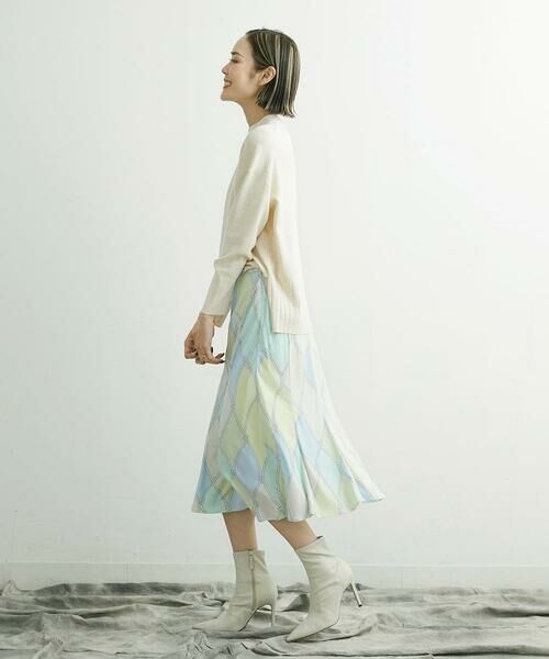 MICHEL KLEIN / ミッシェルクラン ロング・マキシ丈スカート | [洗える]フレンチマリンプリントフレアスカート | 詳細28