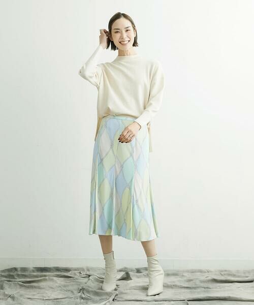 MICHEL KLEIN / ミッシェルクラン ロング・マキシ丈スカート | [洗える]フレンチマリンプリントフレアスカート | 詳細29