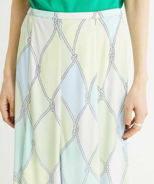 MICHEL KLEIN / ミッシェルクラン ロング・マキシ丈スカート | [洗える]フレンチマリンプリントフレアスカート | 詳細6
