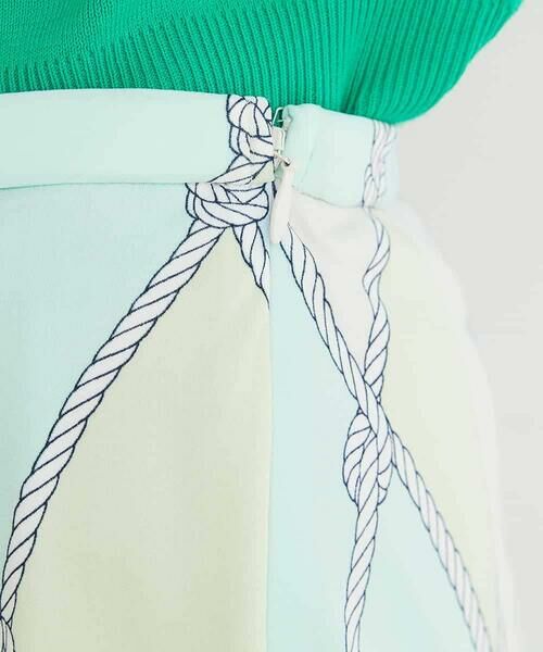 MICHEL KLEIN / ミッシェルクラン ロング・マキシ丈スカート | [洗える]フレンチマリンプリントフレアスカート | 詳細7