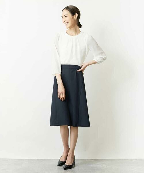 MICHEL KLEIN / ミッシェルクラン ミニ・ひざ丈スカート | トリコットカノコセミフレアスカート（セットアップ対応） | 詳細14