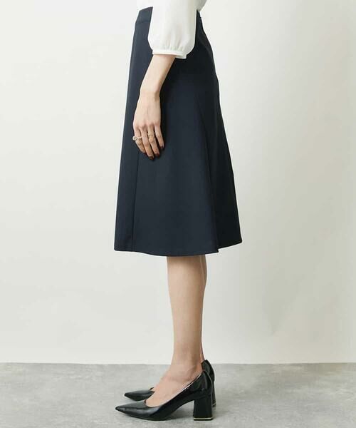 MICHEL KLEIN / ミッシェルクラン ミニ・ひざ丈スカート | トリコットカノコセミフレアスカート（セットアップ対応） | 詳細5