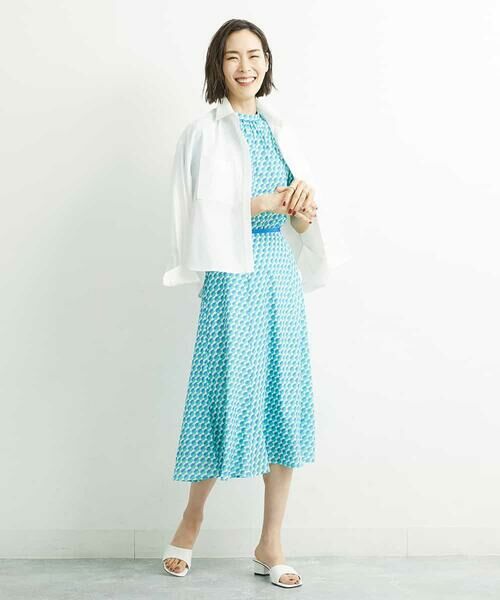 MICHEL KLEIN / ミッシェルクラン ロング・マキシ丈スカート | ジオメトリックフレアスカート（オリジナルプリント/セットアップ対応） | 詳細18