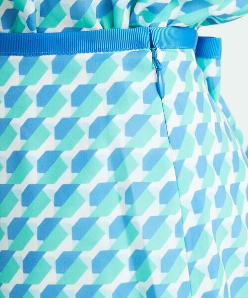 MICHEL KLEIN / ミッシェルクラン ロング・マキシ丈スカート | ジオメトリックフレアスカート（オリジナルプリント/セットアップ対応） | 詳細6