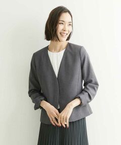 MICHEL KLEIN / ミッシェルクラン ノーカラージャケット | ノーカラージャケット（セットアップ対応）