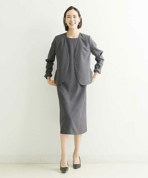 MICHEL KLEIN / ミッシェルクラン ノーカラージャケット | ノーカラージャケット（セットアップ対応） | 詳細16