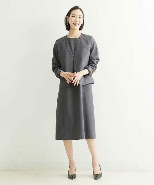 MICHEL KLEIN / ミッシェルクラン ノーカラージャケット | ノーカラージャケット（セットアップ対応） | 詳細17