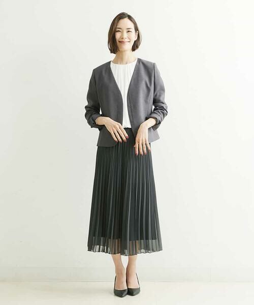 MICHEL KLEIN / ミッシェルクラン ノーカラージャケット | ノーカラージャケット（セットアップ対応） | 詳細21