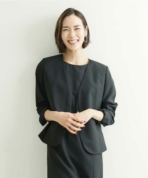 MICHEL KLEIN / ミッシェルクラン ノーカラージャケット | ノーカラージャケット（セットアップ対応） | 詳細23