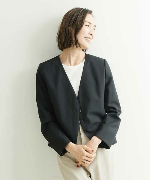 MICHEL KLEIN / ミッシェルクラン ノーカラージャケット | ノーカラージャケット（セットアップ対応） | 詳細29