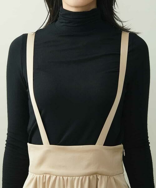 MICHEL KLEIN / ミッシェルクラン ロング・マキシ丈スカート | ライトサテン2WAYジャンパースカート | 詳細12