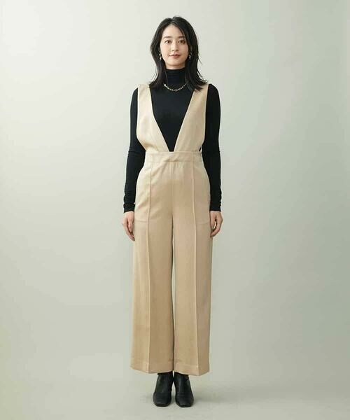 MICHEL KLEIN / ミッシェルクラン サロペット・オールインワン | ライトサテン2WAYサロペット | 詳細1