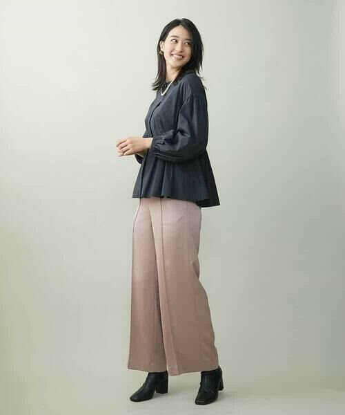 MICHEL KLEIN / ミッシェルクラン サロペット・オールインワン | ライトサテン2WAYサロペット | 詳細27