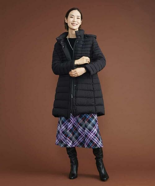 MICHEL KLEIN / ミッシェルクラン ロング・マキシ丈スカート | ネオンチェックフレアスカート（オリジナルプリント） | 詳細18